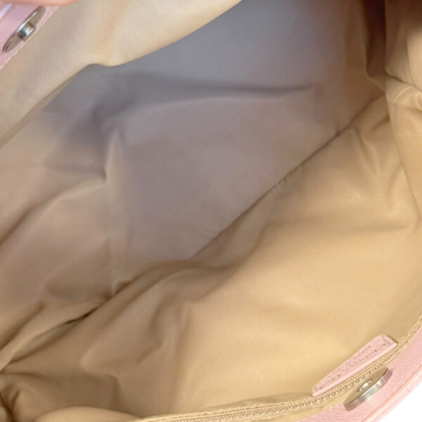 Dior Monogram Pocket Hobo Columbus Shoulder Bag in Beige / Baby Pink / Silver - Image 6