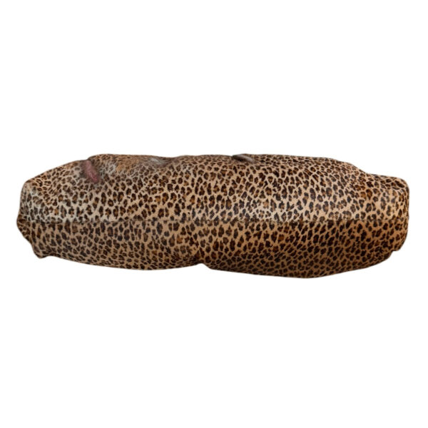 Fendi Leopard Print Calfskin Chef Shoulder Bag in Brown / Red / Gold - Image 6