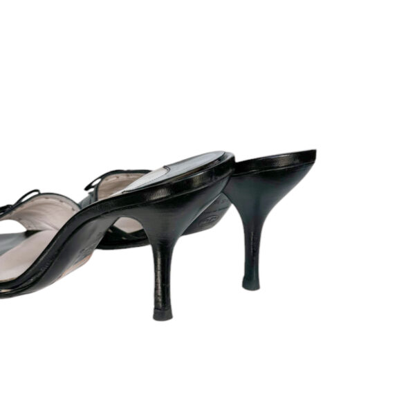 Chanel Bow Logo Heels in Black UK 3.5 - Image 4