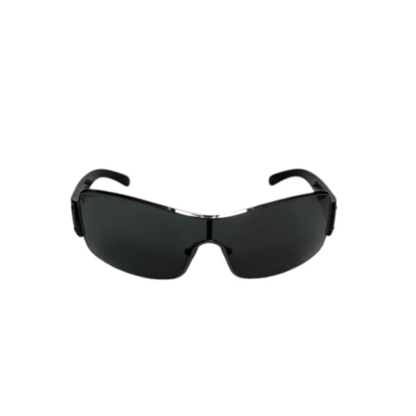 Prada Sport Wraparound Sunglasses in Black / Silver - Image 2