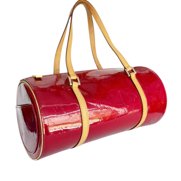 Louis Vuitton Monogram Vernis Papillon Bag in Cherry Red / Gold - Image 2