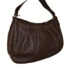Gucci Monogram Leather Hobo Shoulder Bag in Brown / Gold - Image 4