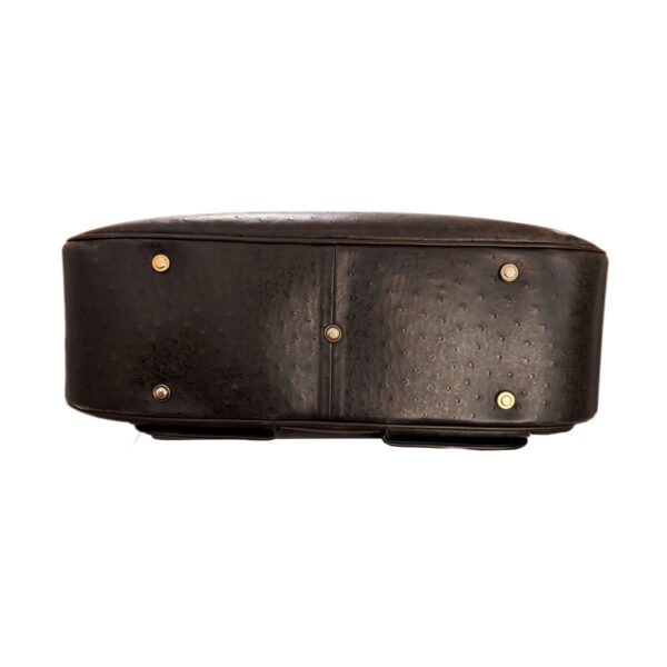 Dior Ostrich Leather Double Saddle Bag in Brown / Gold - Image 5