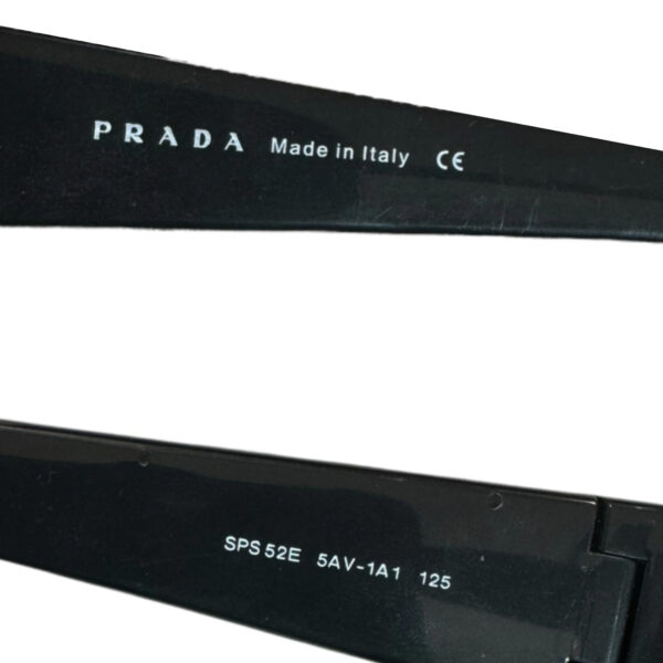 Prada Sport Wraparound Sunglasses in Black / Silver - Image 3