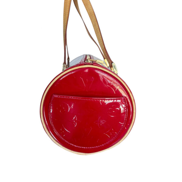 Louis Vuitton Monogram Vernis Papillon Bag in Cherry Red / Gold - Image 3