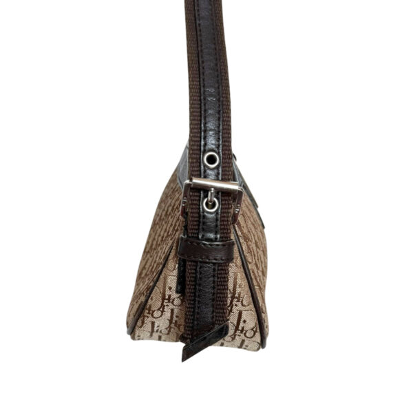 Dior Monogram Mini Columbus Shoulder Bag in Beige / Brown / Silver - Image 3