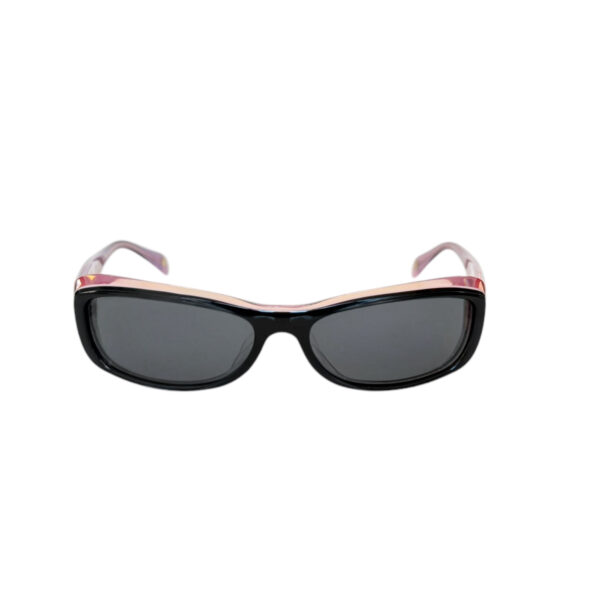 Chanel Diamante Logo Chunky Sunglasses in Black / Pink / Silver - Image 2