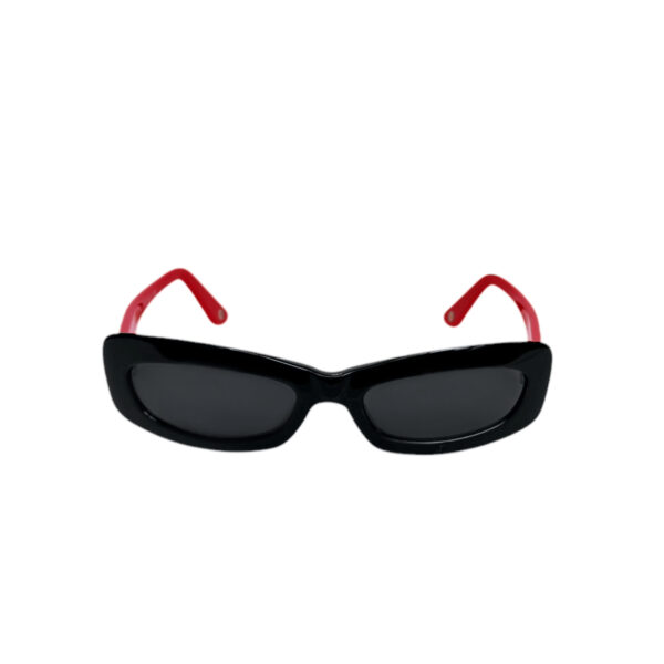 Chanel Logo Chunky Sunglasses in Black / Red - Image 2