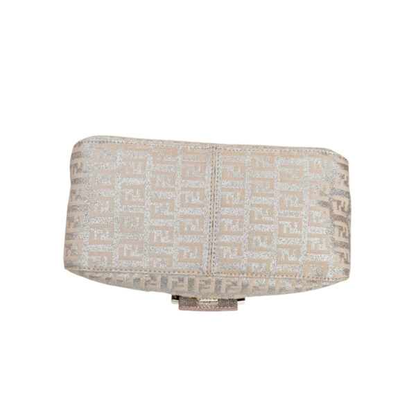 Fendi Monogram Metallic Mini Mamma Shoulder Baguette Bag in Pink / Silver / Gold - Image 5