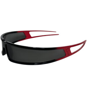 Vintage Dior Bandage Wraparound Sunglasses in Black / Red | NITRYL