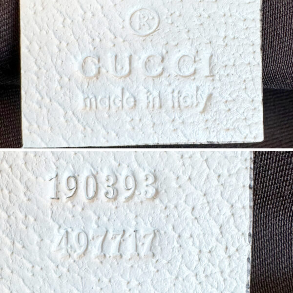 Gucci Monogram Pochette Shoulder Bag in Beige / White / Gold - Image 7