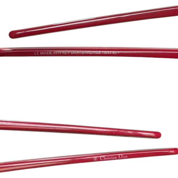 Dior Bandage 2003 Wraparound Sunglasses in Black / Red - Image 4