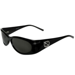 Vintage Gucci Diamante Logo Chunky Sunglasses in Black / Silver | NITRYL