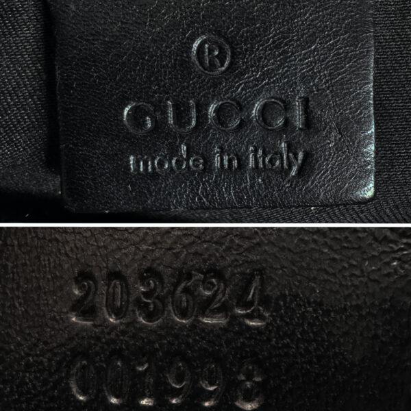 Gucci Monogram Studded Pelham Hobo Shoulder Bag in Black / Gold - Image 7