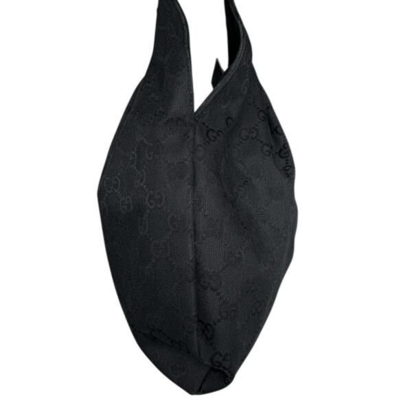 Gucci Monogram Bamboo Large Hobo Shoulder Bag in Black - Image 3