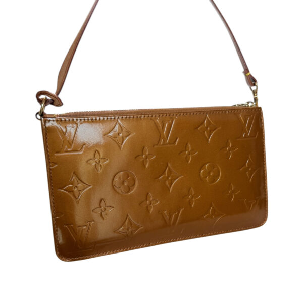 Louis Vuitton Monogram Vernis Pochette Shoulder Bag in Bronze Brown / Gold - Image 2