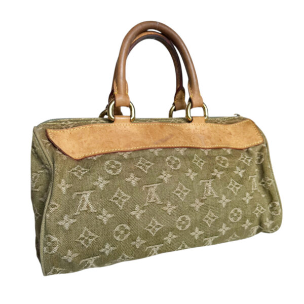Louis Vuitton Monogram Denim Neo Speedy Bag in Khaki Green - Image 4