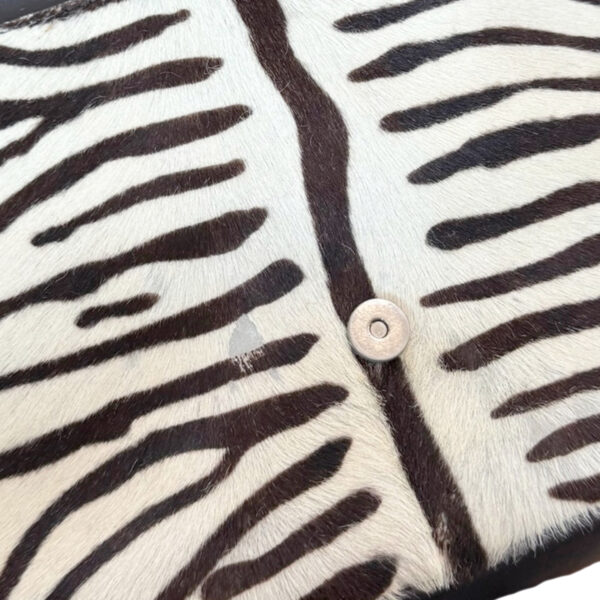 Prada Zebra Print Calfskin Shoulder Bag in White / Brown / Black - Image 6