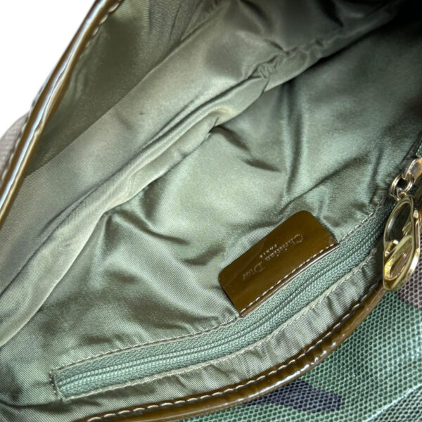 Dior Camo Shoulder Saddle Bag in Green / Khaki / Gold - Image 6