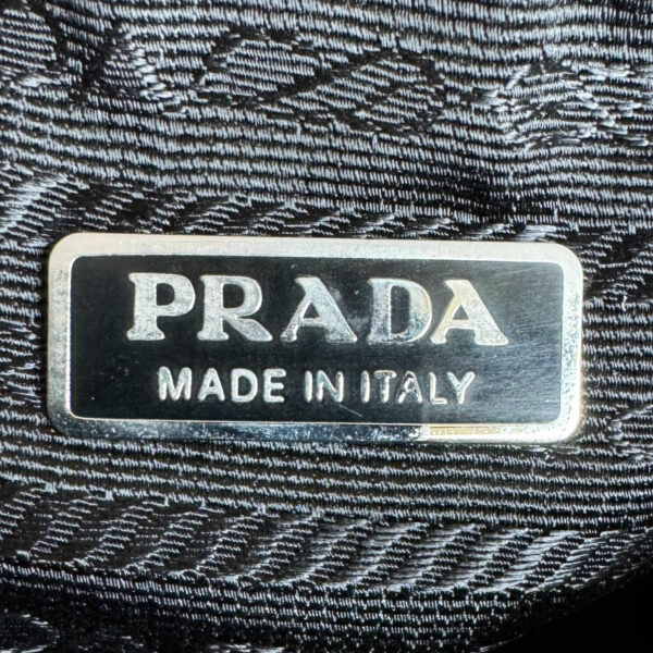 Prada Nylon Quilted Chain Mini Shoulder Bag in Black / Silver - Image 7