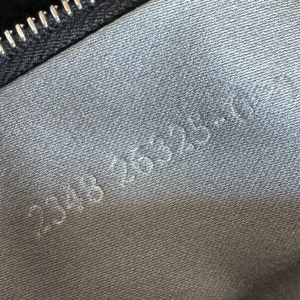 Fendi Wool Mamma Shoulder Baguette Bag in Black / Grey / Silver - Image 8