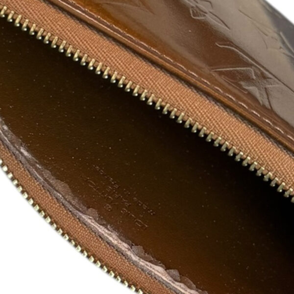 Louis Vuitton Monogram Vernis Pochette Shoulder Bag in Bronze Brown / Gold - Image 8
