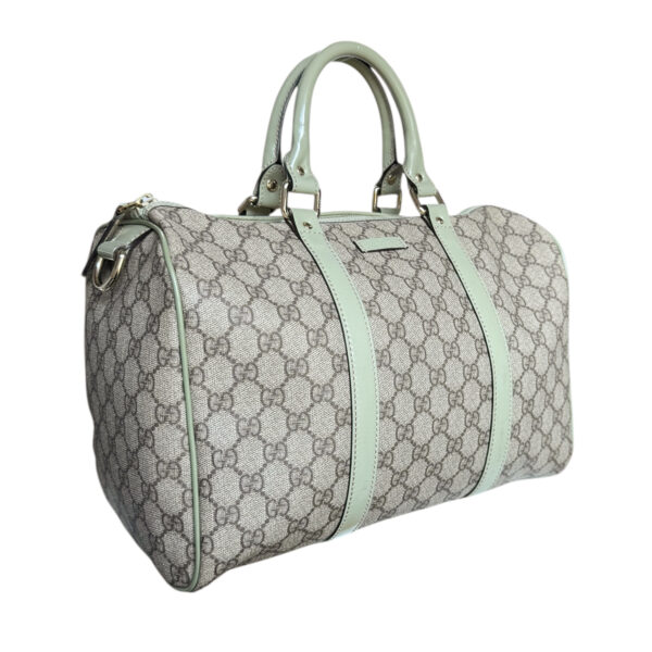 Gucci Monogram Boston Bag in Beige - Grey / Sage Green - Image 2