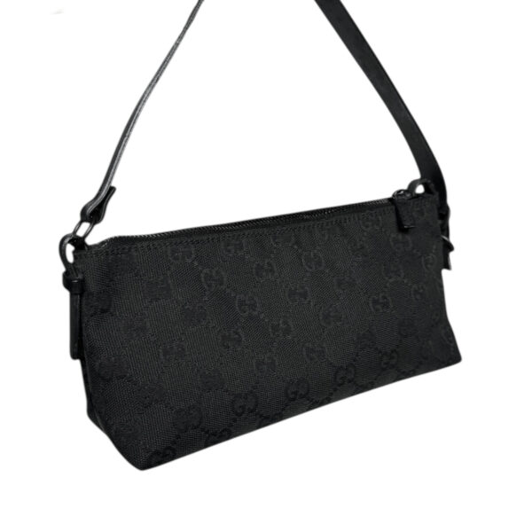 Gucci Monogram Mini Shoulder Bag in Black - Image 4