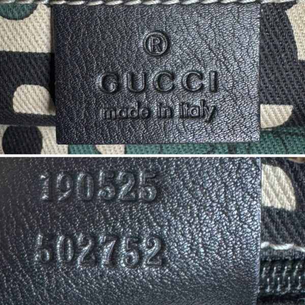 Gucci Monogram Leather D Ring Hobo Shoulder Bag in Black / Gold - Image 7