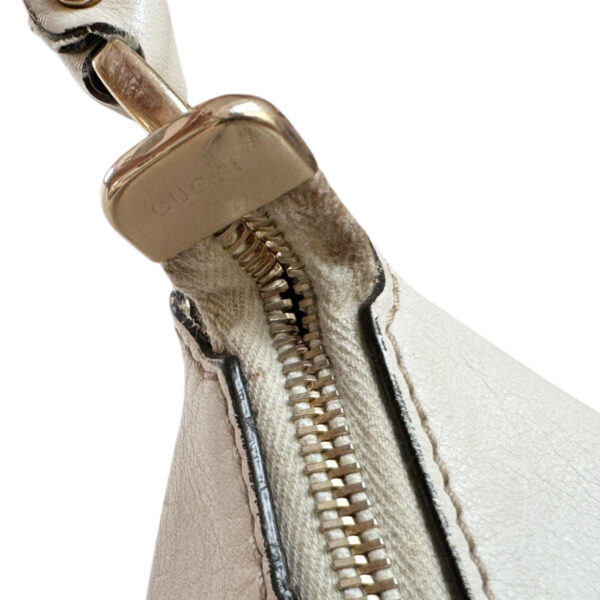 Gucci Monogram D Ring Hobo Shoulder Bag in Beige / White / Gold - Image 7