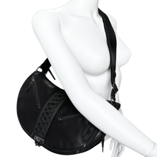 Dior Admit It Leather 2-Way Shoulder Bag in Black / Silver - Image 8