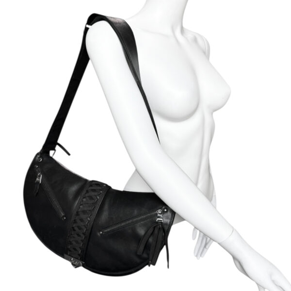 Dior Admit It Leather 2-Way Shoulder Bag in Black / Silver - Image 9