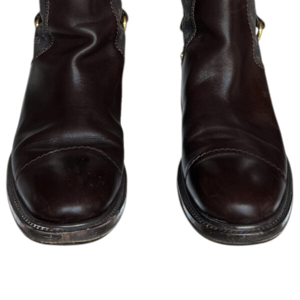 Louis Vuitton Monogram Riding Boots in Brown / Gold UK 4 - Image 3