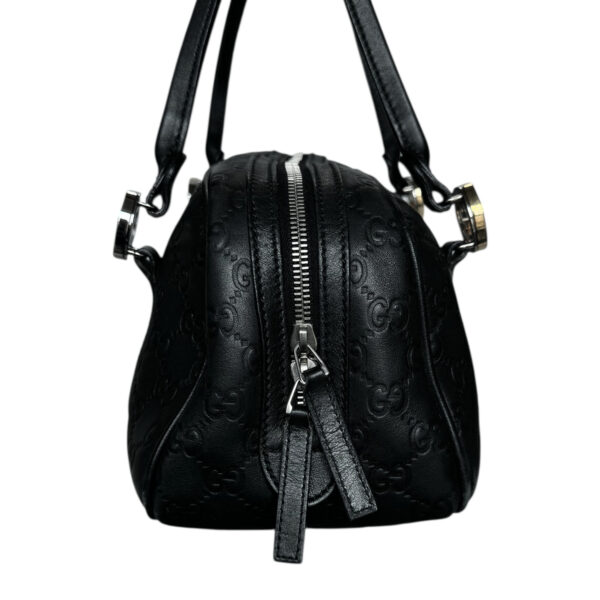 Gucci Monogram Logo Shoulder Bag in Black / Silver / Gold - Image 3