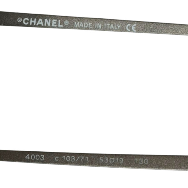 Chanel Rimless Logo Sunglasses in Black / Silver - Image 3
