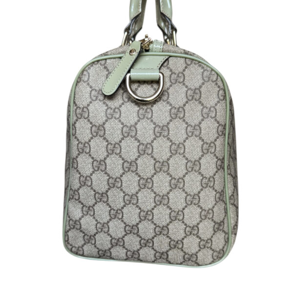Gucci Monogram Boston Bag in Beige - Grey / Sage Green - Image 3