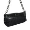 Prada Studded Nylon Leather Shoulder Bag in Black / Silver - Image 4
