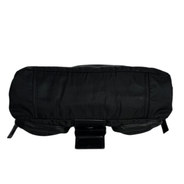 Prada Studded Nylon Leather Shoulder Bag in Black / Silver - Image 5