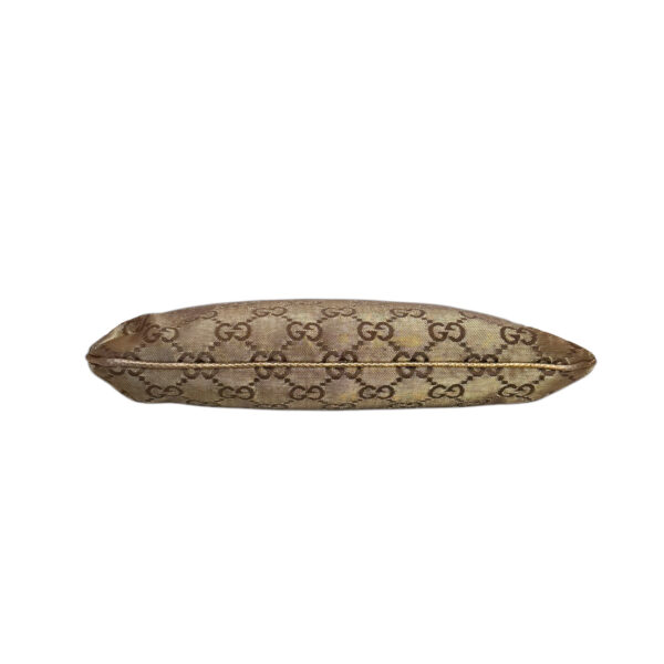 Gucci Monogram Metallic Chain Charm Mini Shoulder Bag in Gold - Image 5