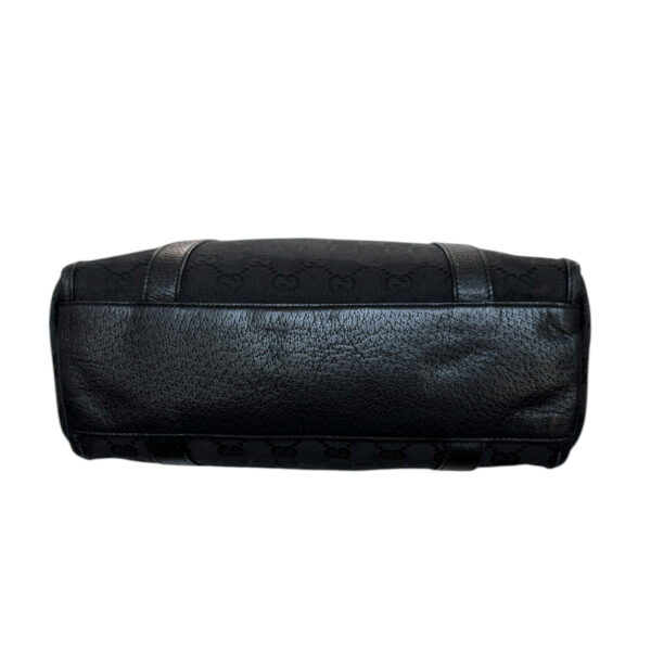 Gucci Monogram Shoulder Boston Shoulder Bag in Black / Gold - Image 5