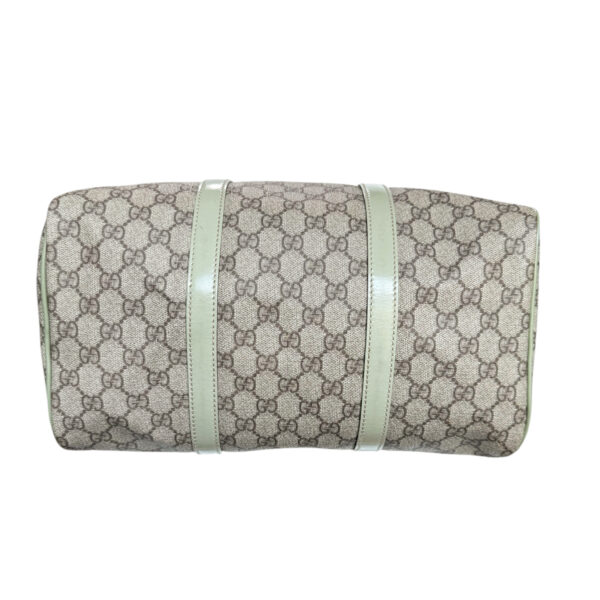 Gucci Monogram Boston Bag in Beige - Grey / Sage Green - Image 6
