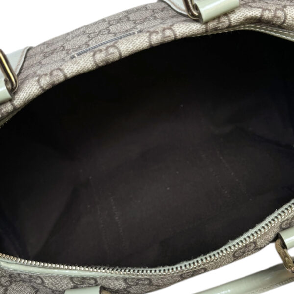 Gucci Monogram Boston Bag in Beige - Grey / Sage Green - Image 7