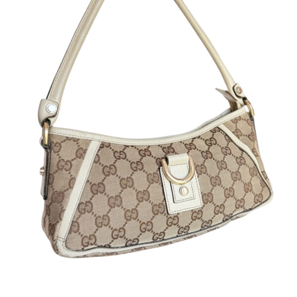 Gucci Monogram D Ring Shoulder Bag in Beige / Cream / Gold - Image 2