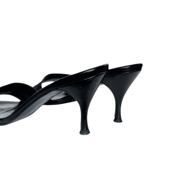 Gucci Monogram Logo Heels in Black / Gold UK 4.5 - Image 3