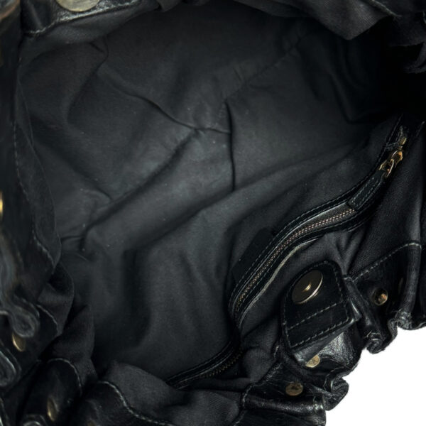 Gucci Monogram Studded Pelham Hobo Shoulder Bag in Black / Gold - Image 6