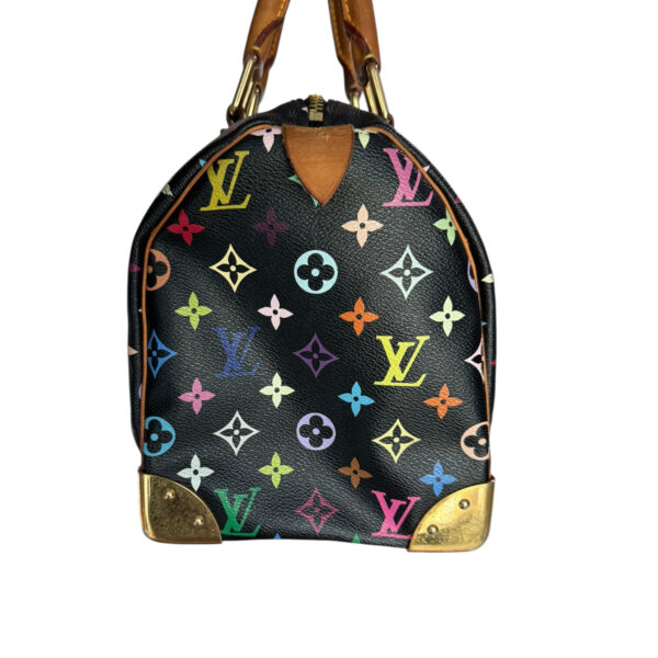 Louis Vuitton Monogram Murakami Speedy 30 in Black / Multicolour - Image 3