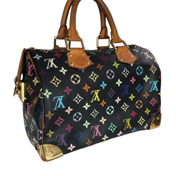 Louis Vuitton Monogram Murakami Speedy 30 in Black / Multicolour - Image 4