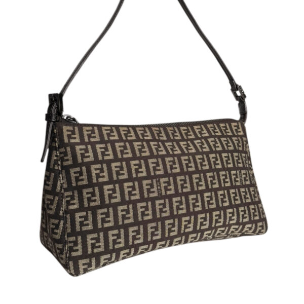 Fendi Monogram Shoulder Bag in Brown - Image 4