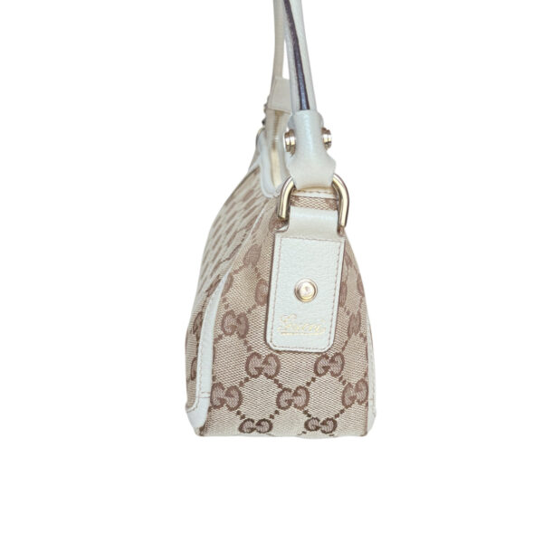 Gucci Monogram D Ring Shoulder Bag in Beige / Cream / Gold - Image 3