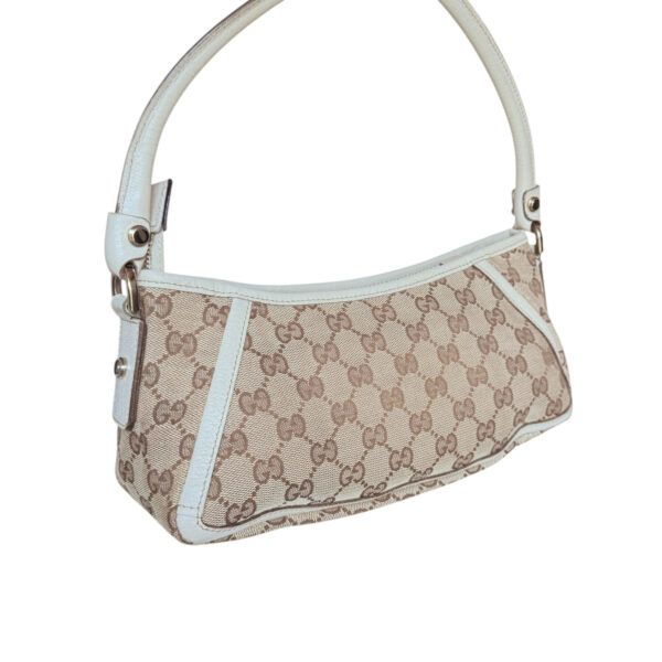 Gucci Monogram D Ring Shoulder Bag in Beige / Cream / Gold - Image 4